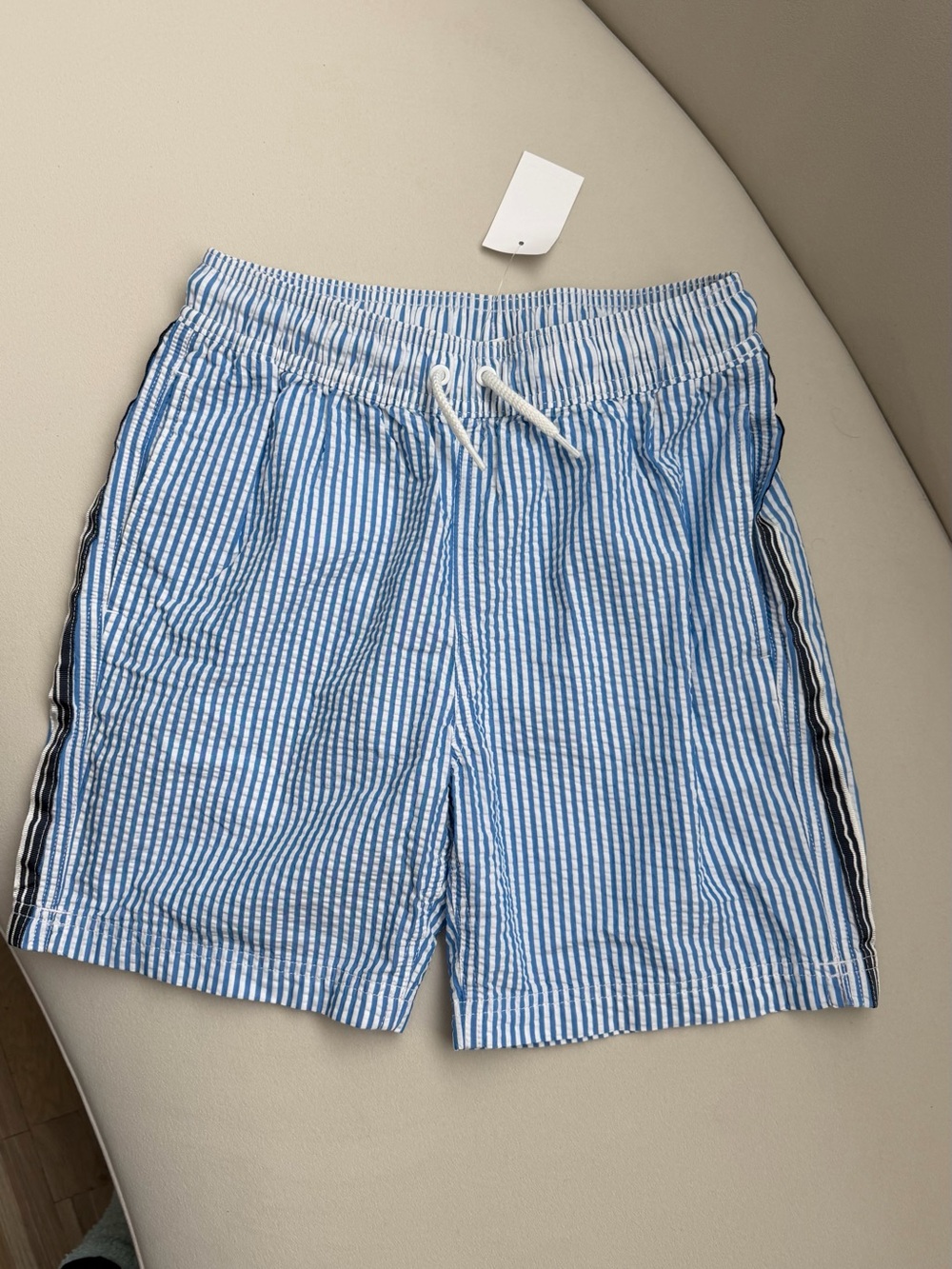 J crew Blue and White Striped Shorts